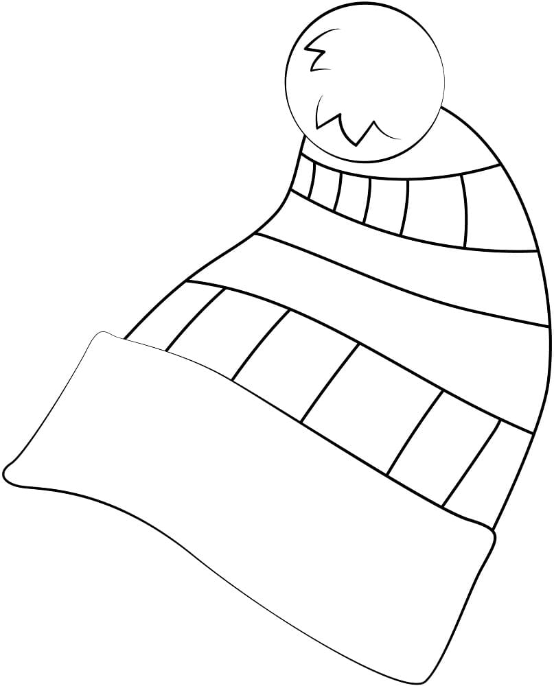 Free printable Winter Hat coloring page #191298 from Objects collection