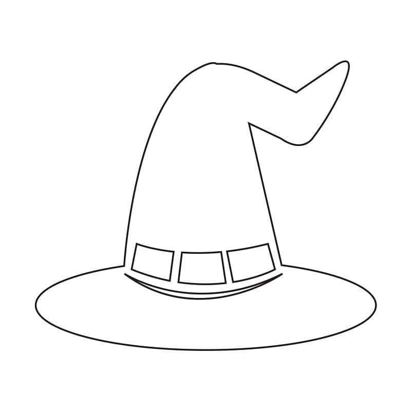 Free printable Witch Hat coloring page #203992 from Objects collection Free printable Witch Hat coloring page #203992 from Objects collection