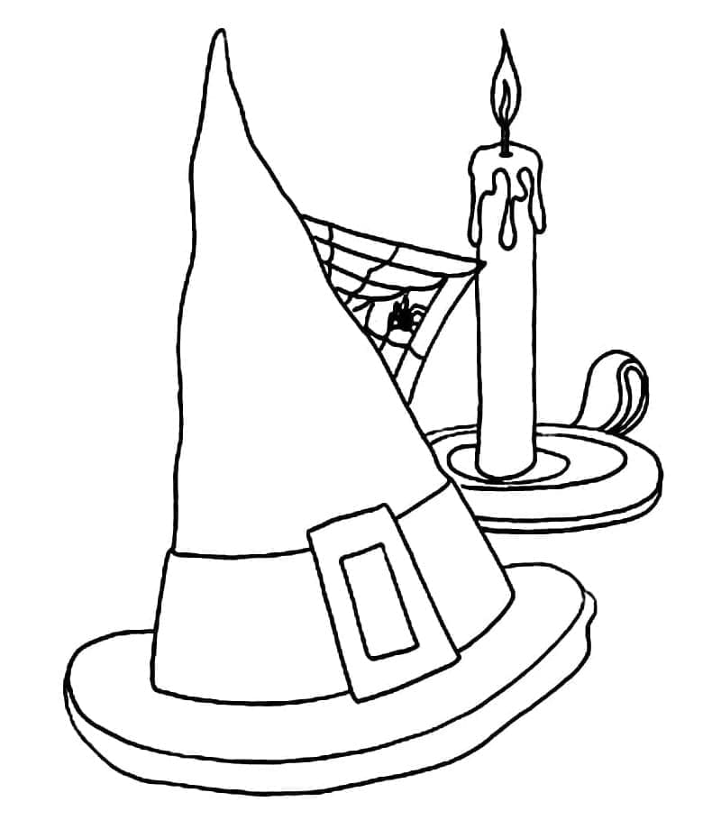 Free printable Witch Hat coloring page #203995 from Objects collection Free printable Witch Hat coloring page #203995 from Objects collection