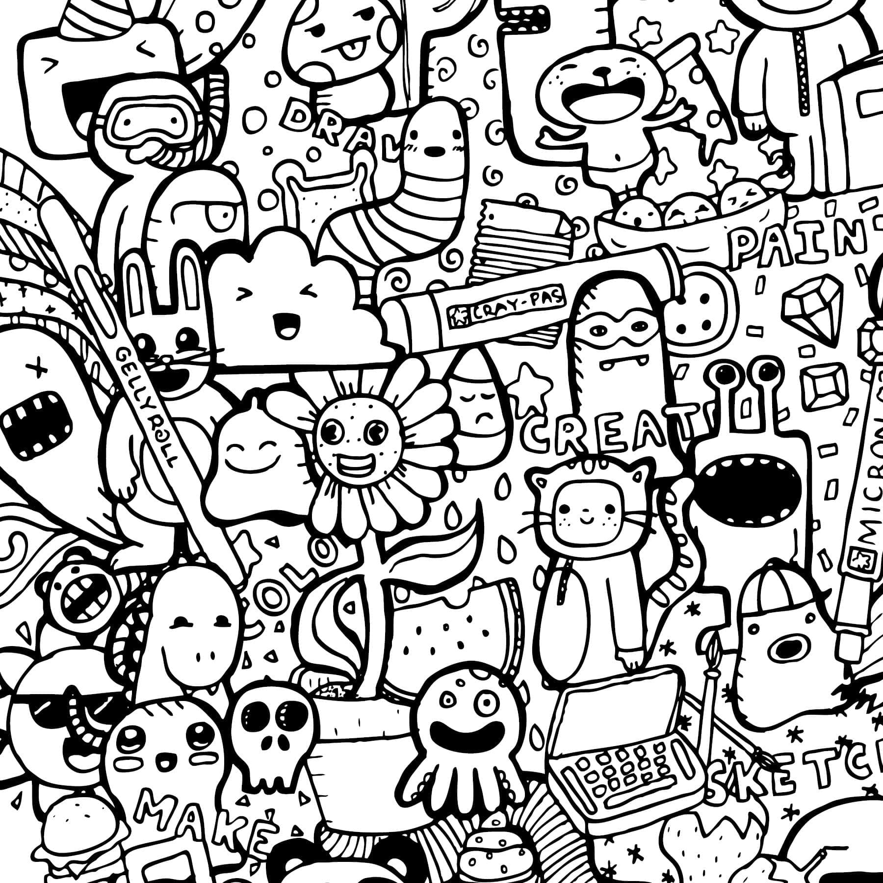 Coloring page: Doodle Art (Others) #190857 - Free Printable Coloring Pages