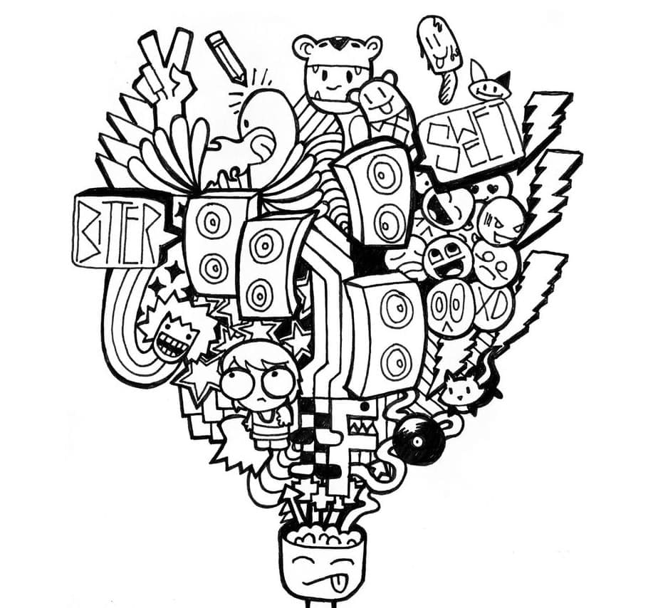 Coloring page: Doodle Art (Others) #190871 - Free Printable Coloring Pages