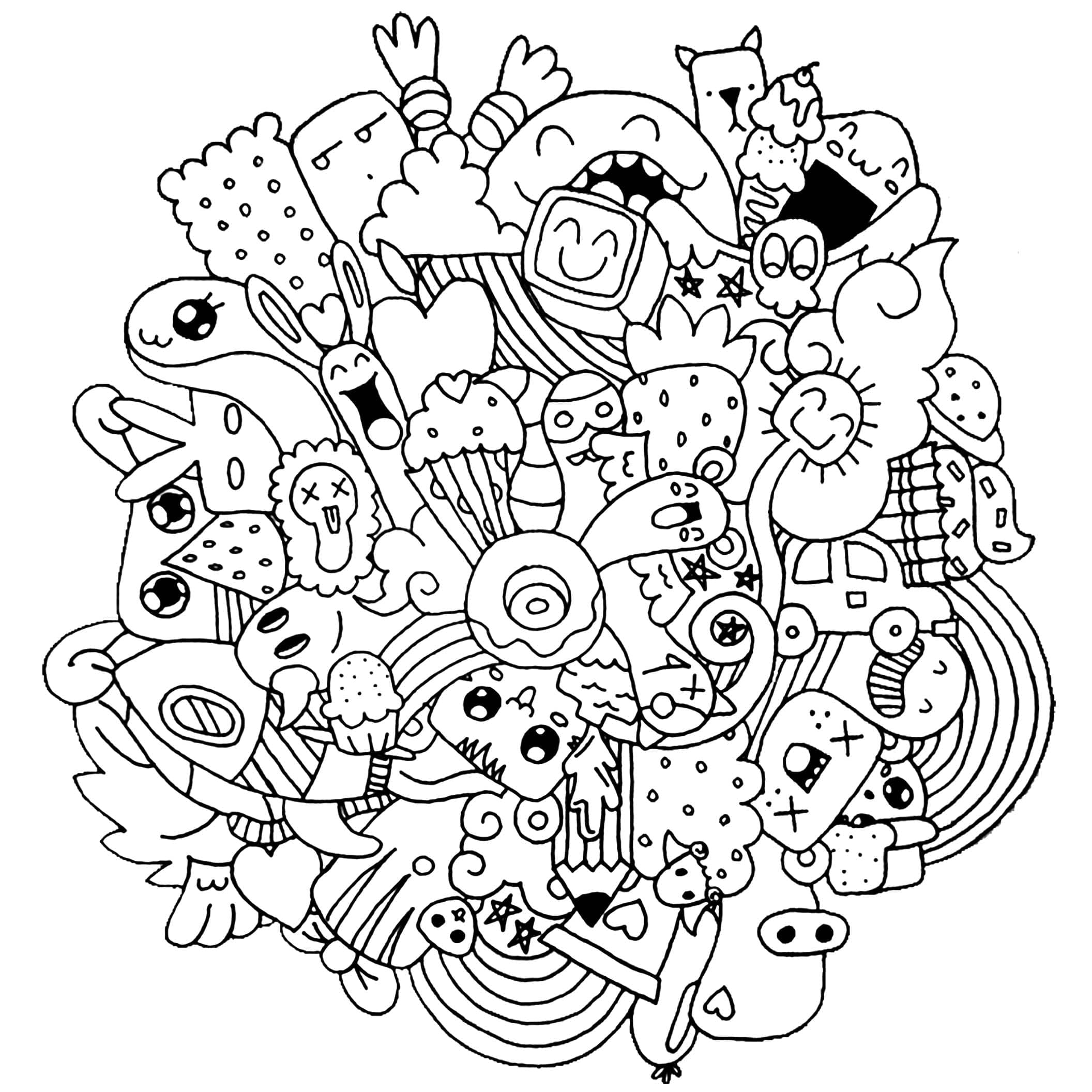 Coloring page: Doodle Art (Others) #190878 - Free Printable Coloring Pages
