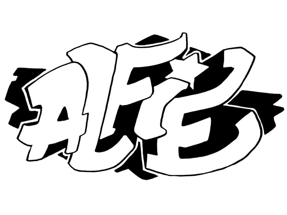 Free printable Graffiti coloring page #192199 from Others collection
