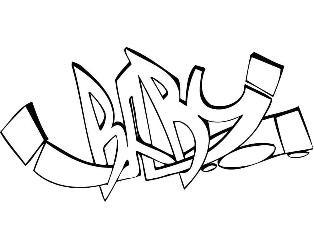 Free printable Graffiti coloring page #192201 from Others collection