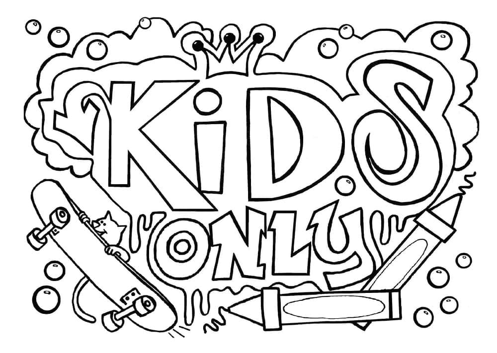 Free printable Graffiti coloring page #192205 from Others collection