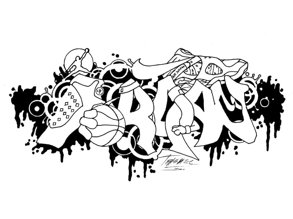 Coloring page: Graffiti (Others) #192207 - Free Printable Coloring Pages