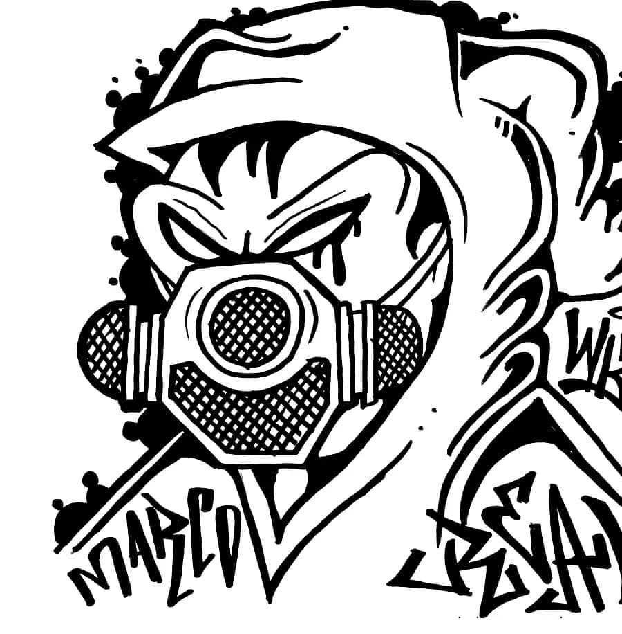 Free printable Graffiti coloring page #192212 from Others collection