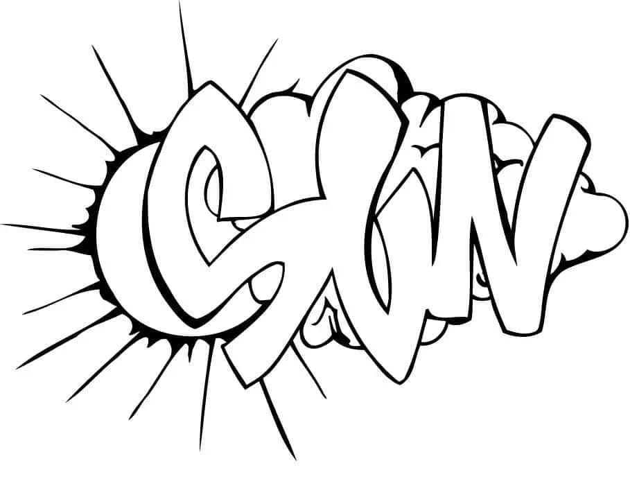 Free printable Graffiti coloring page #192220 from Others collection Free printable Graffiti coloring page #192220 from Others collection