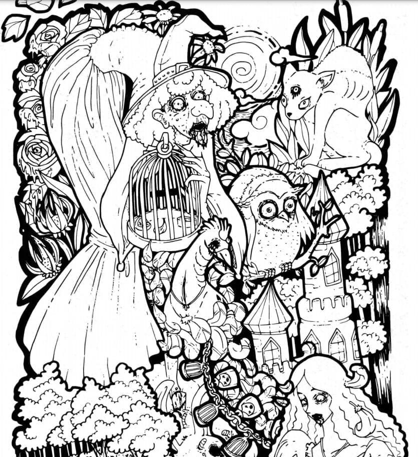 Free printable Horror and Scary coloring page #193660 from Others collection