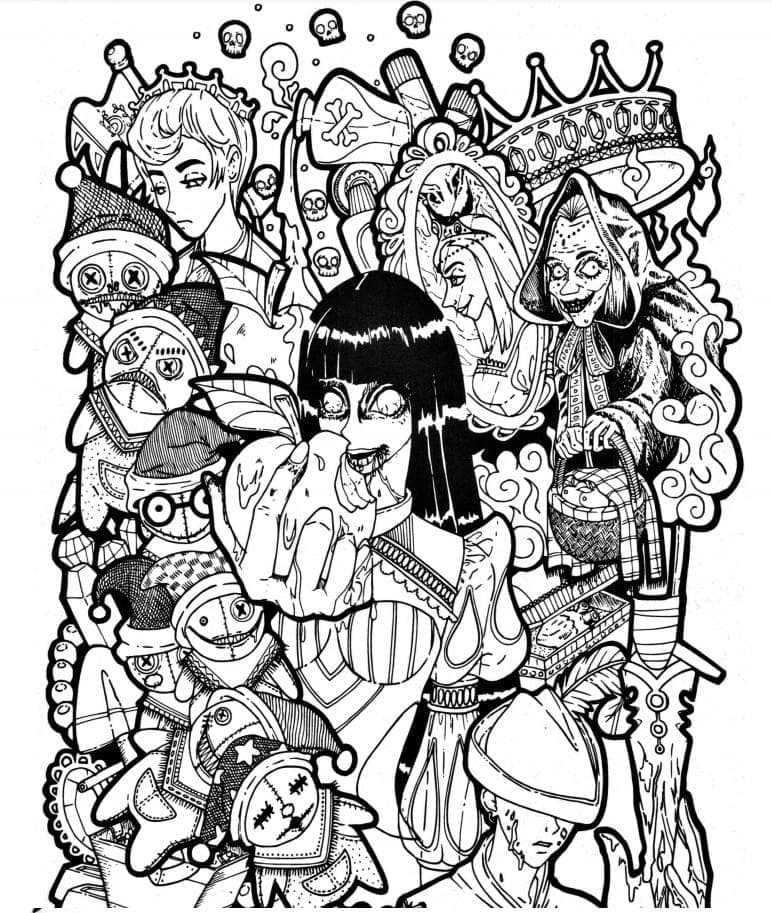 Free printable Horror and Scary coloring page #193662 from Others collection