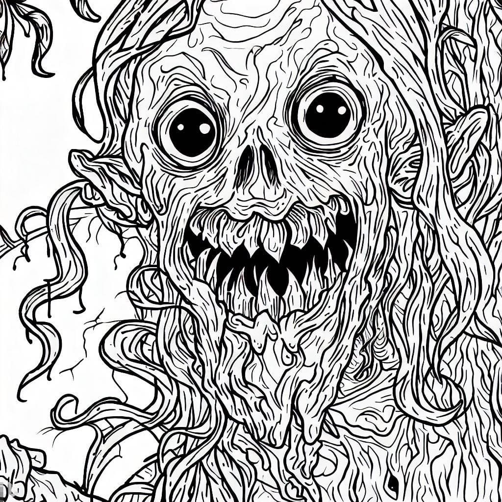 Coloring page: Horror and Scary (Others) #193696 - Free Printable Coloring Pages