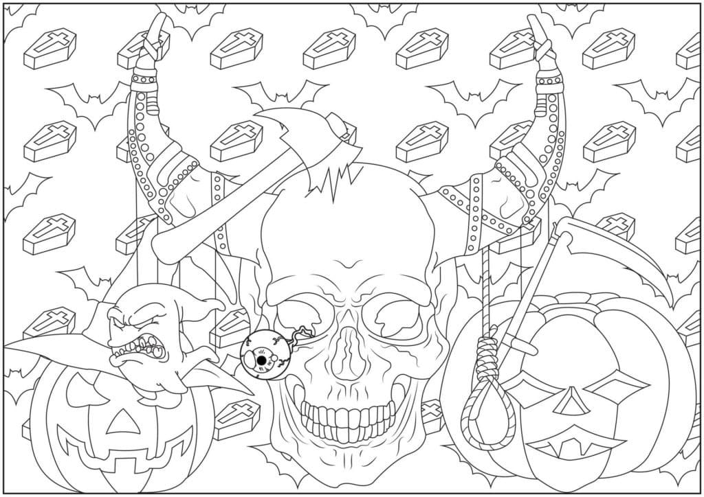 Free printable Horror and Scary coloring page #194060 from Others collection