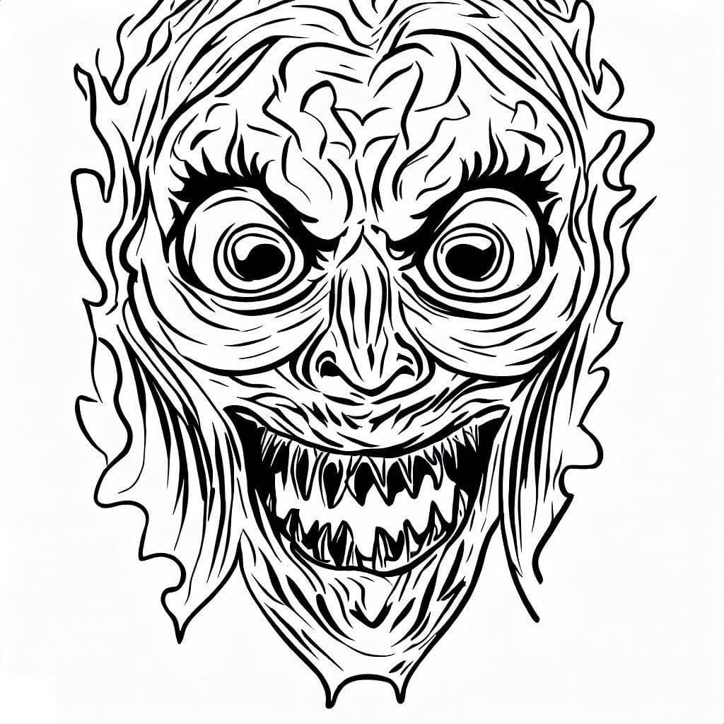 Free printable Horror and Scary coloring page #194086 from Others collection