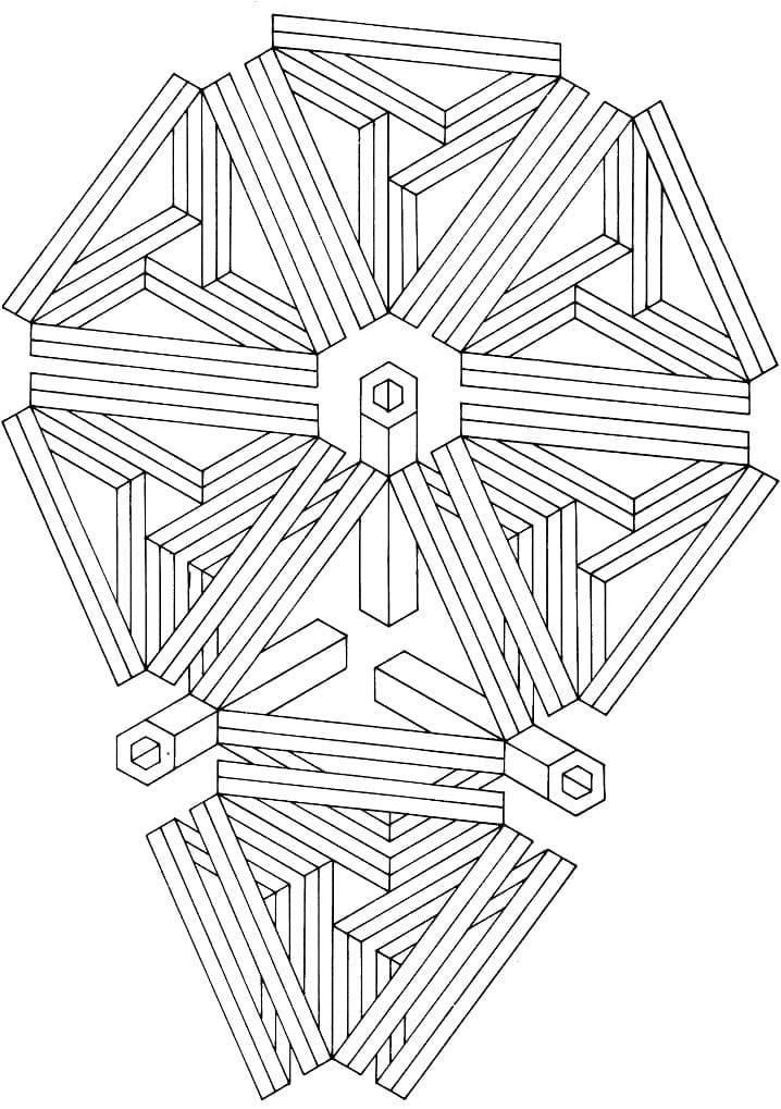 Free printable Optical Illusion coloring page #213939 from Others collection