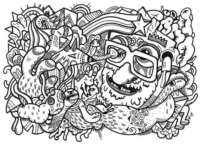 Free printable Psychedelic coloring page #210015 from Others collection
