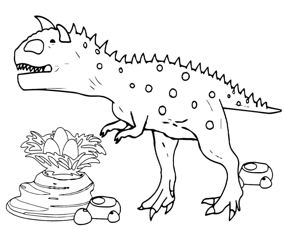 Free printable Carnotaurus coloring page #221221 from Prehistoric Animals collection Free printable Carnotaurus coloring page #221221 from Prehistoric Animals collection