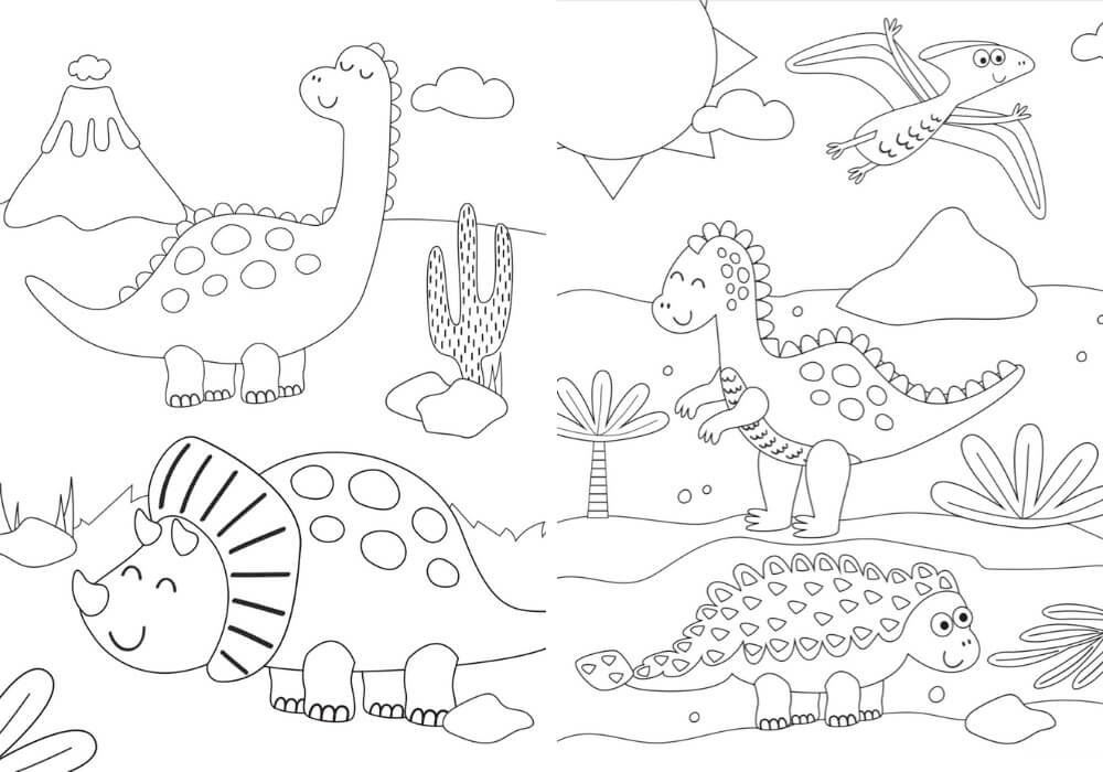 Free printable Dinosaur coloring page #171757 from Prehistoric Animals collection Free printable Dinosaur coloring page #171757 from Prehistoric Animals collection