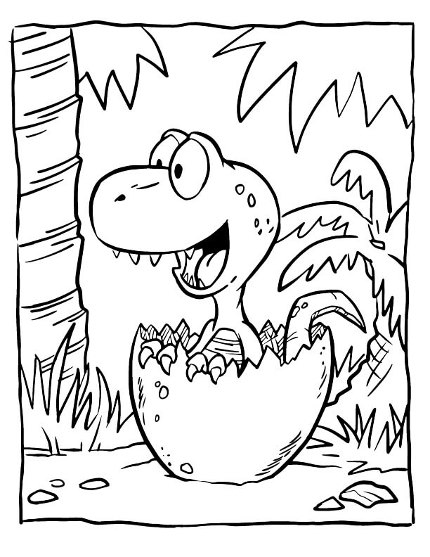 Free printable Dinosaur coloring page #171774 from Prehistoric Animals collection