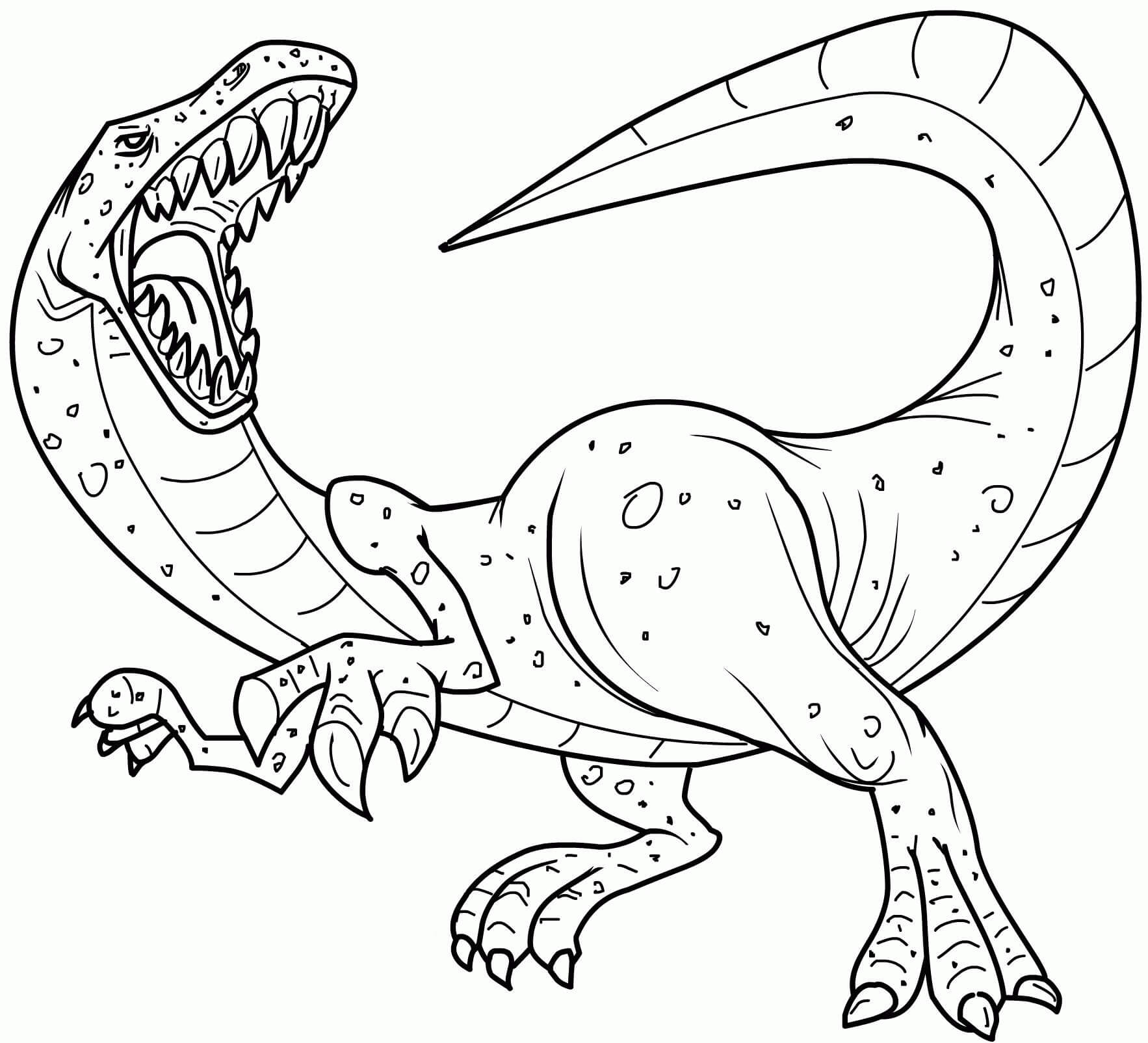 Free printable Dinosaur coloring page #171801 from Prehistoric Animals collection