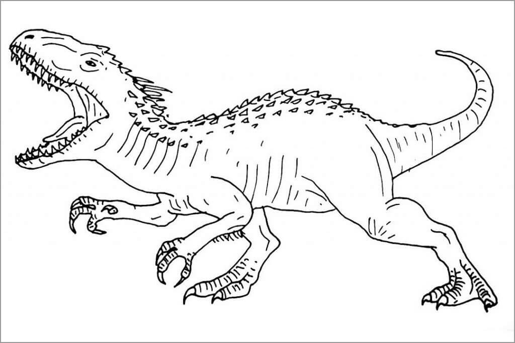 Free printable Dinosaur coloring page #171804 from Prehistoric Animals collection