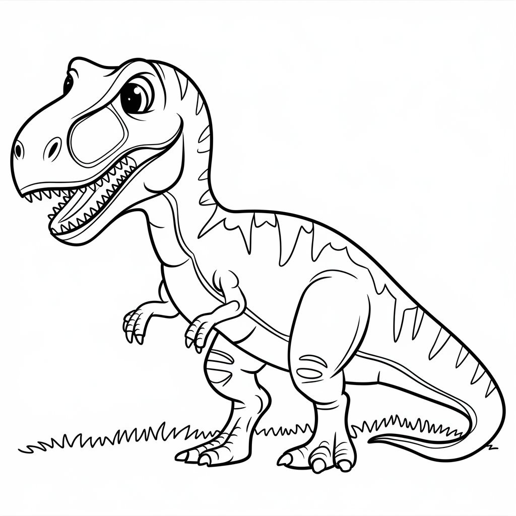 Free printable Dinosaur coloring page #216722 from Prehistoric Animals collection Free printable Dinosaur coloring page #216722 from Prehistoric Animals collection