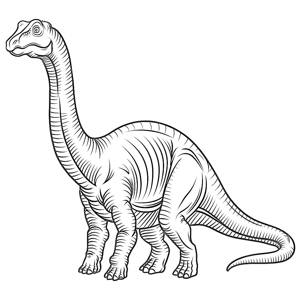 Free printable Dinosaur coloring page #216725 from Prehistoric Animals collection