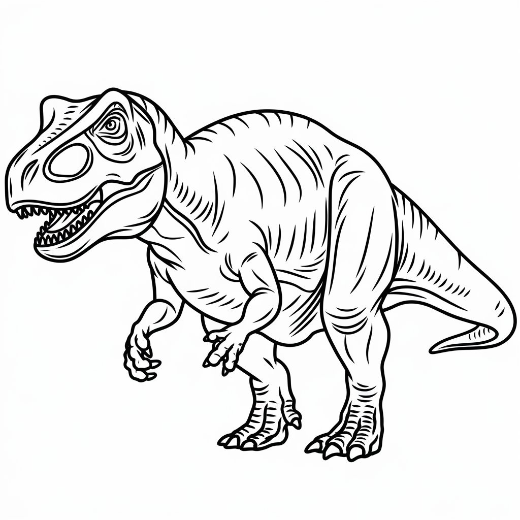Free printable Dinosaur coloring page #216726 from Prehistoric Animals collection