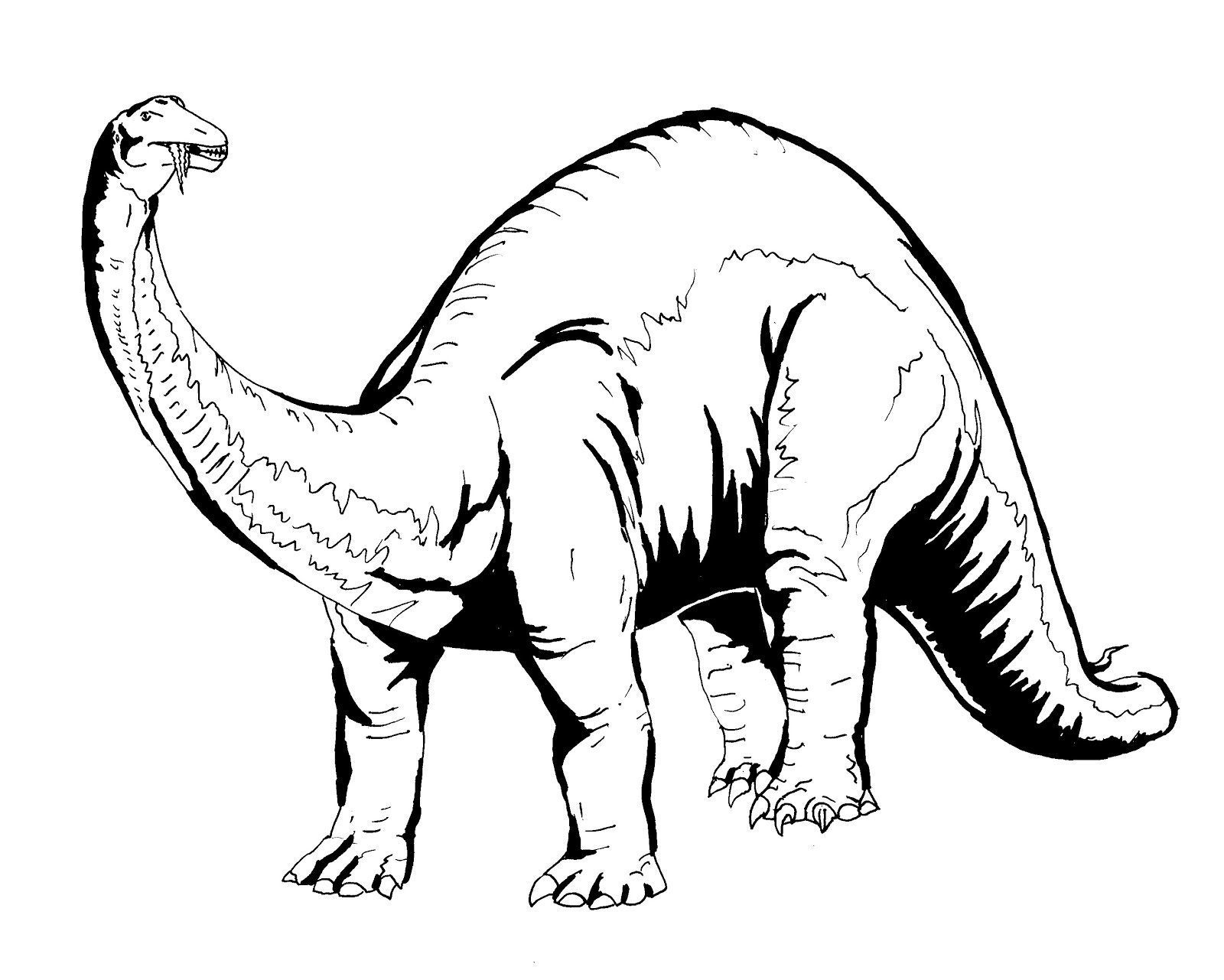 Free printable Dinosaur coloring page #5497 from Prehistoric Animals collection
