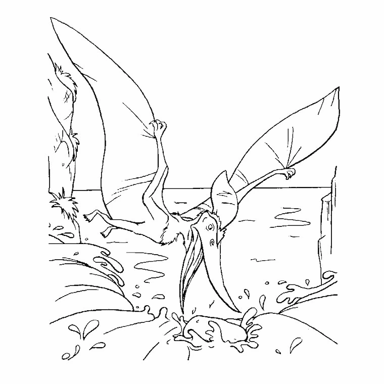 Free printable Dinosaur coloring page #5535 from Prehistoric Animals collection