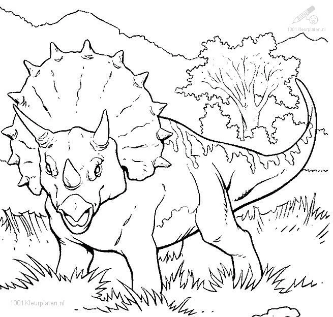 Free printable Dinosaur coloring page #5558 from Prehistoric Animals collection