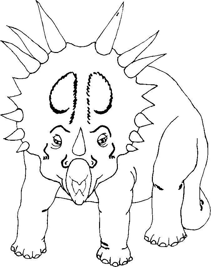 Free printable Dinosaur coloring page #5569 from Prehistoric Animals collection