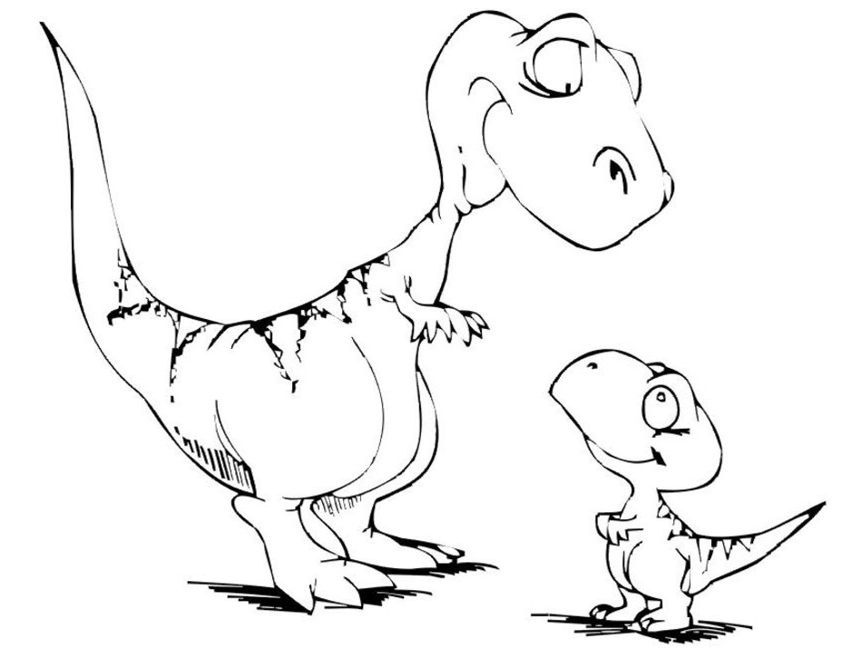 Free printable Dinosaur coloring page #5589 from Prehistoric Animals collection
