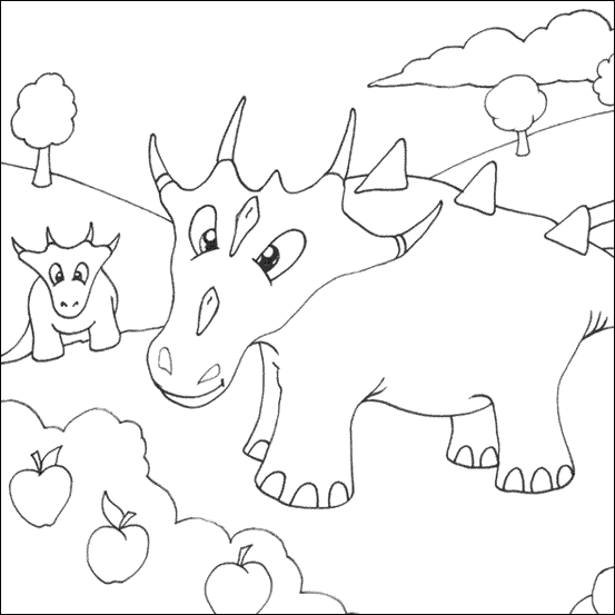 Free printable Dinosaur coloring page #5592 from Prehistoric Animals collection