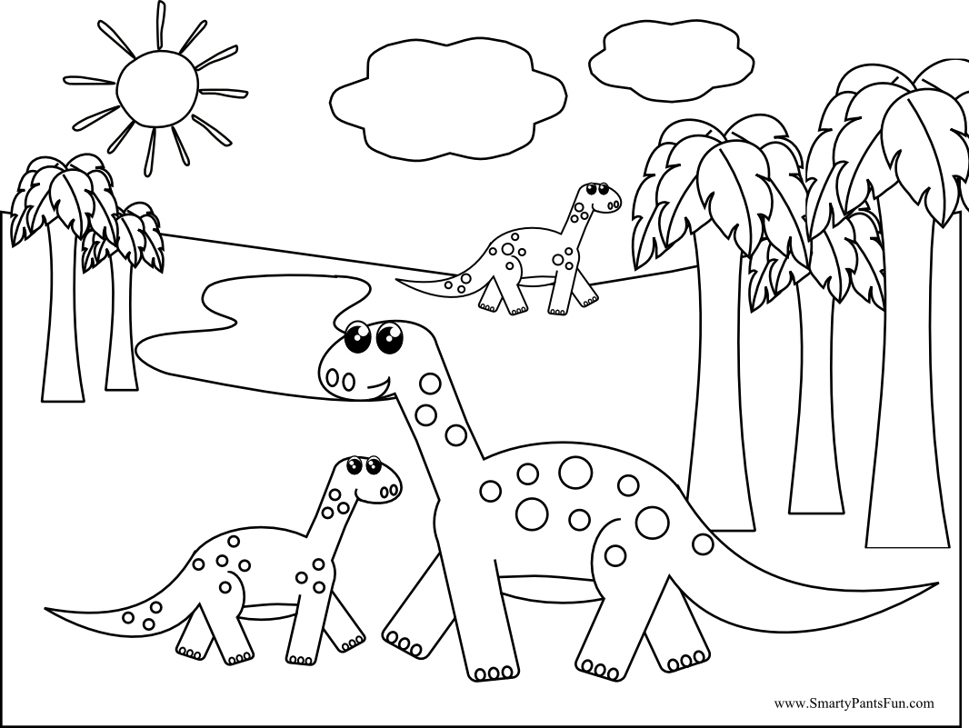Free printable Dinosaur coloring page #5624 from Prehistoric Animals collection