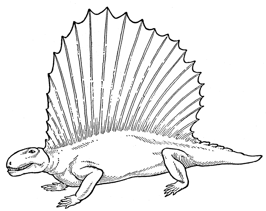 Free printable Dinosaur coloring page #5626 from Prehistoric Animals collection