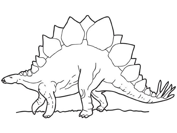 Free printable Dinosaur coloring page #5655 from Prehistoric Animals collection