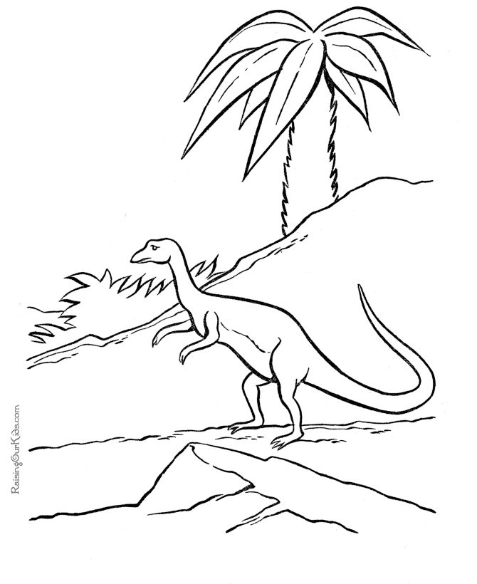 Free printable Dinosaur coloring page #5663 from Prehistoric Animals collection