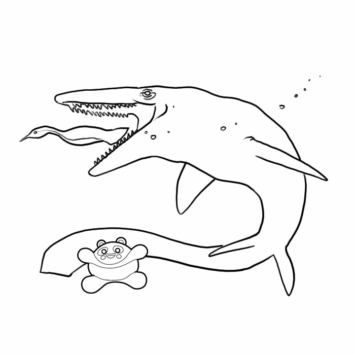 Free printable Dinosaur coloring page #5669 from Prehistoric Animals collection