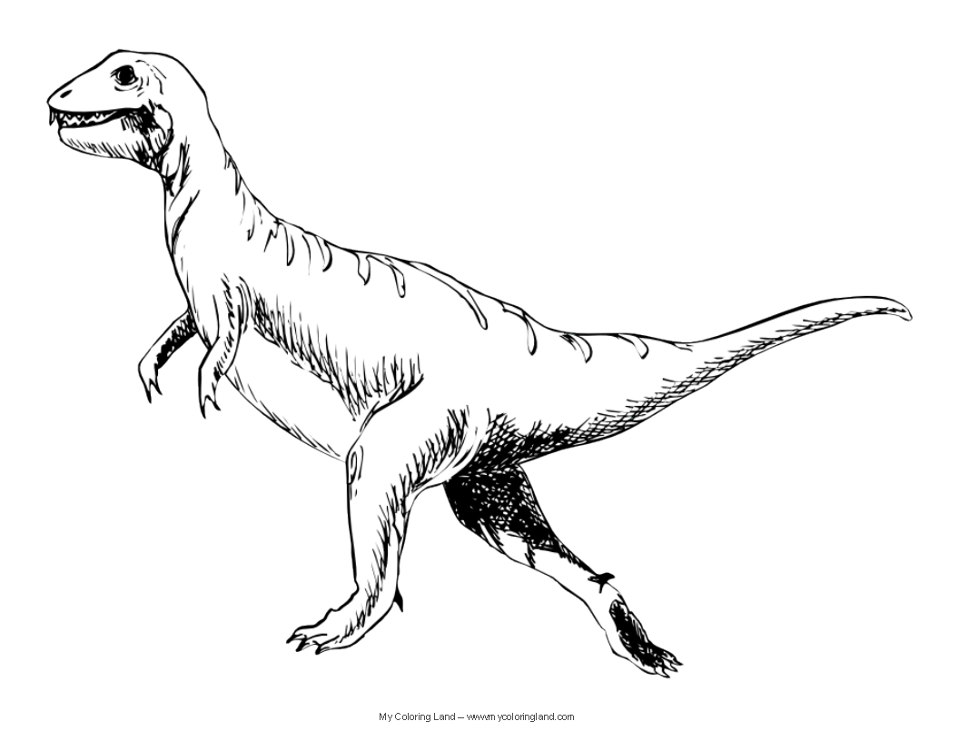 Free printable Dinosaur coloring page #5679 from Prehistoric Animals collection