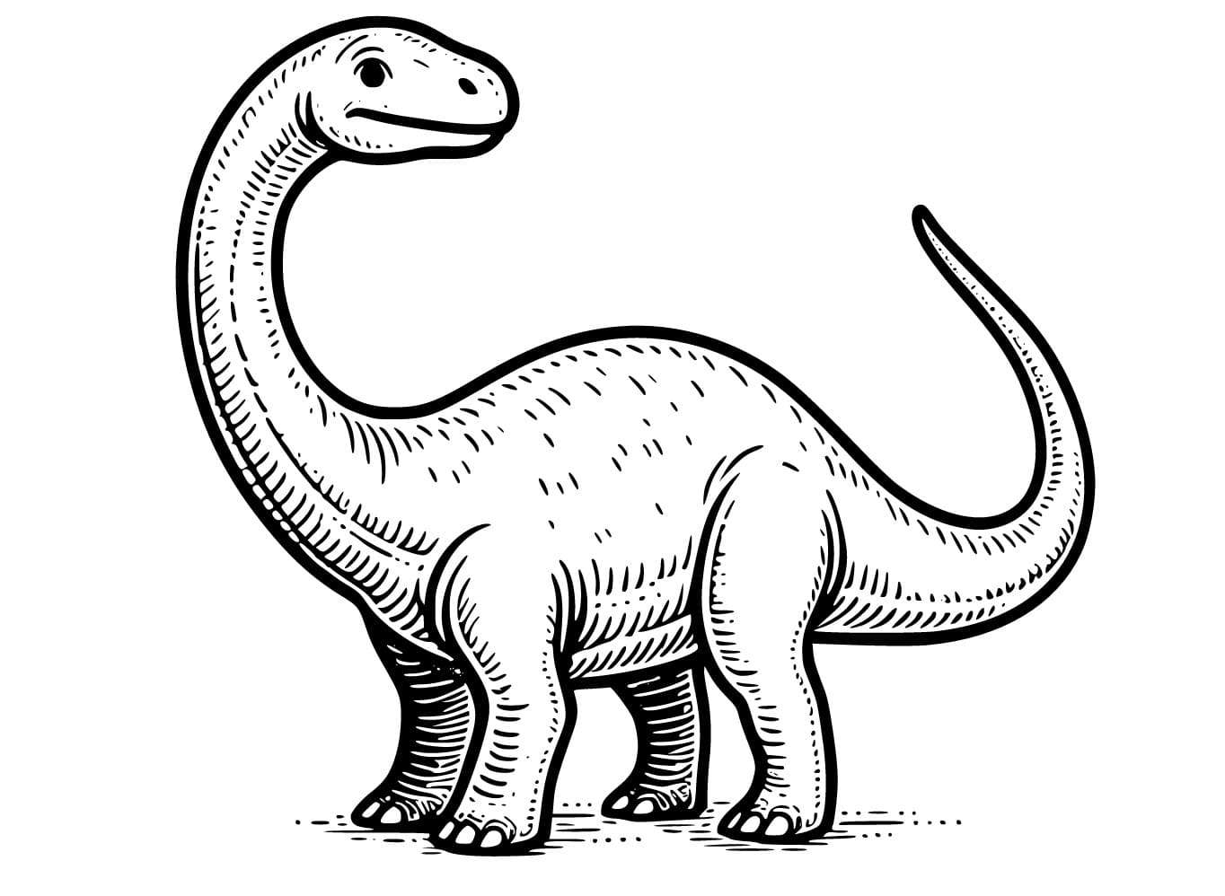 Free printable Diplodocus coloring page #212444 from Prehistoric Animals collection