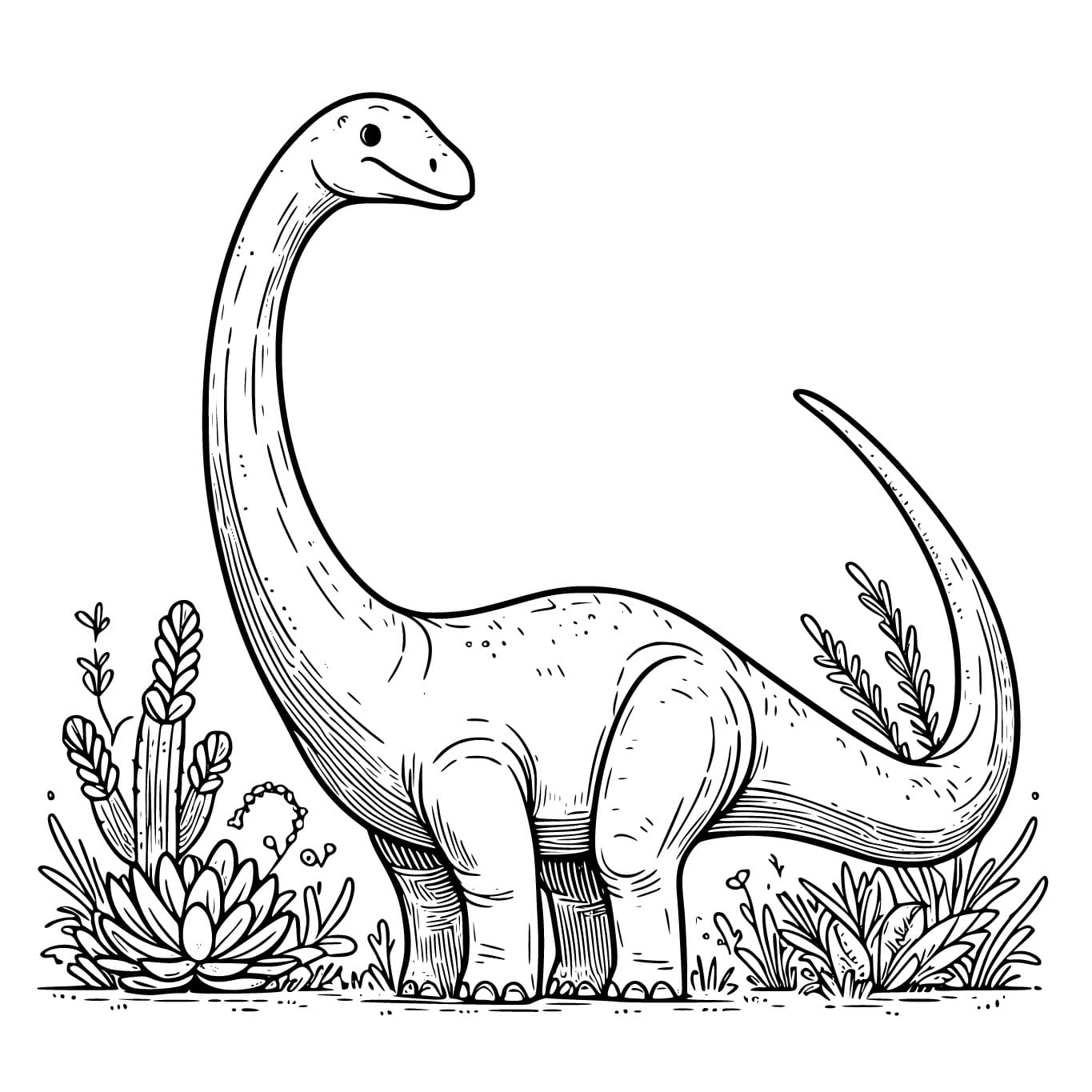 Free printable Diplodocus coloring page #212453 from Prehistoric Animals collection Free printable Diplodocus coloring page #212453 from Prehistoric Animals collection