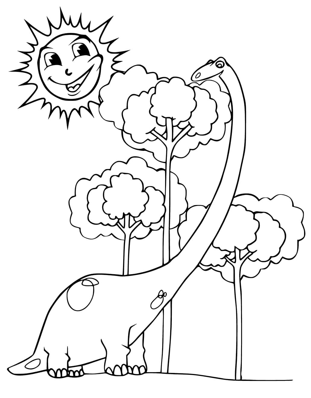 Free printable Diplodocus coloring page #212455 from Prehistoric Animals collection