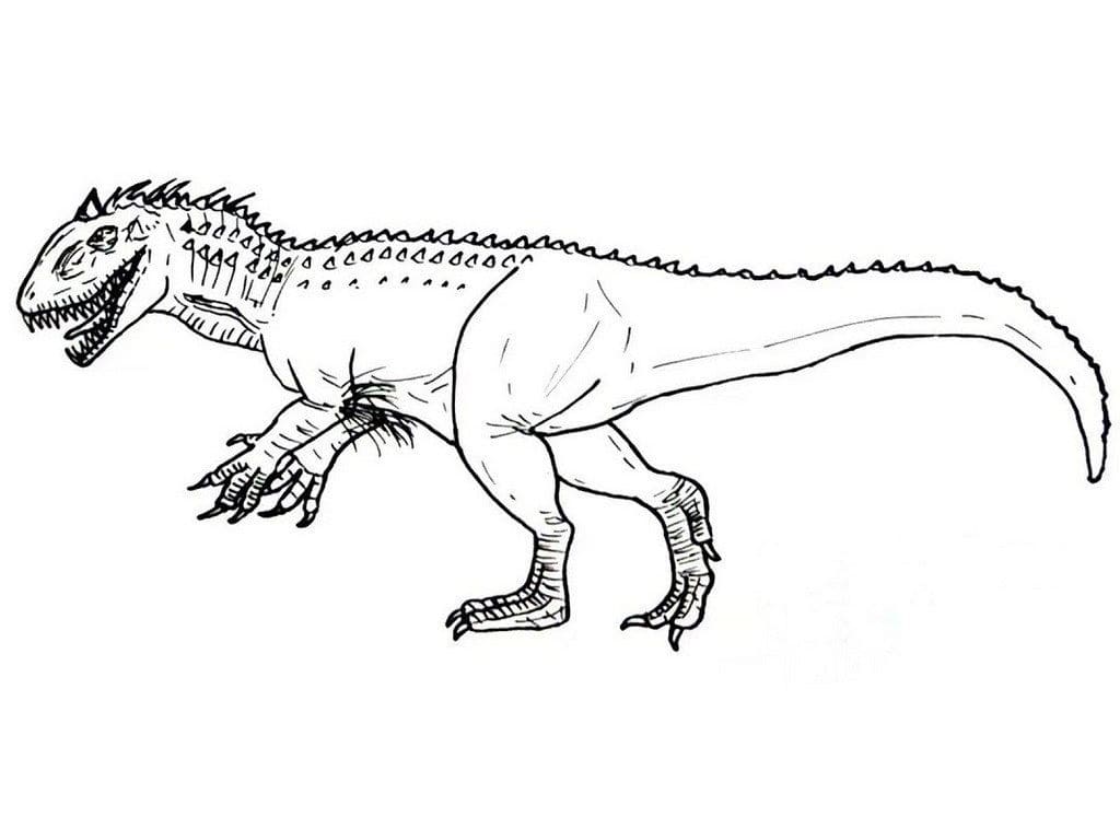 Free printable Indominus Rex coloring page #179339 from Prehistoric Animals collection