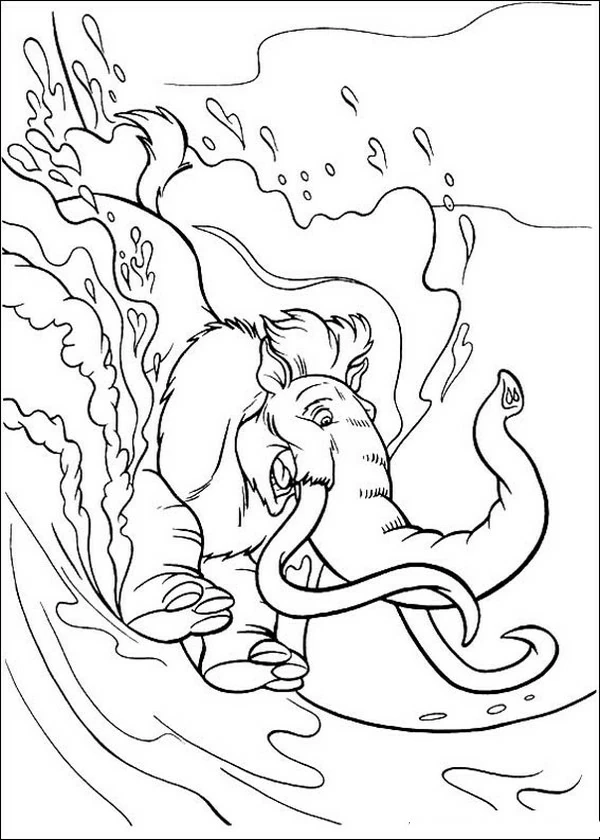 Free printable Mammoth coloring page #19231 from Prehistoric Animals collection