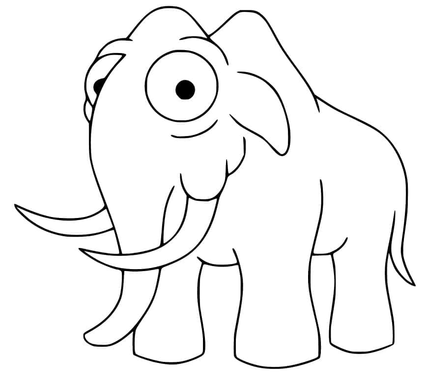 Free printable Mammoth coloring page #212543 from Prehistoric Animals collection