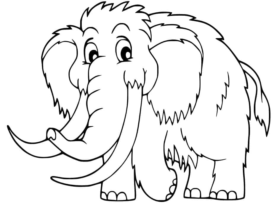 Free printable Mammoth coloring page #212548 from Prehistoric Animals collection