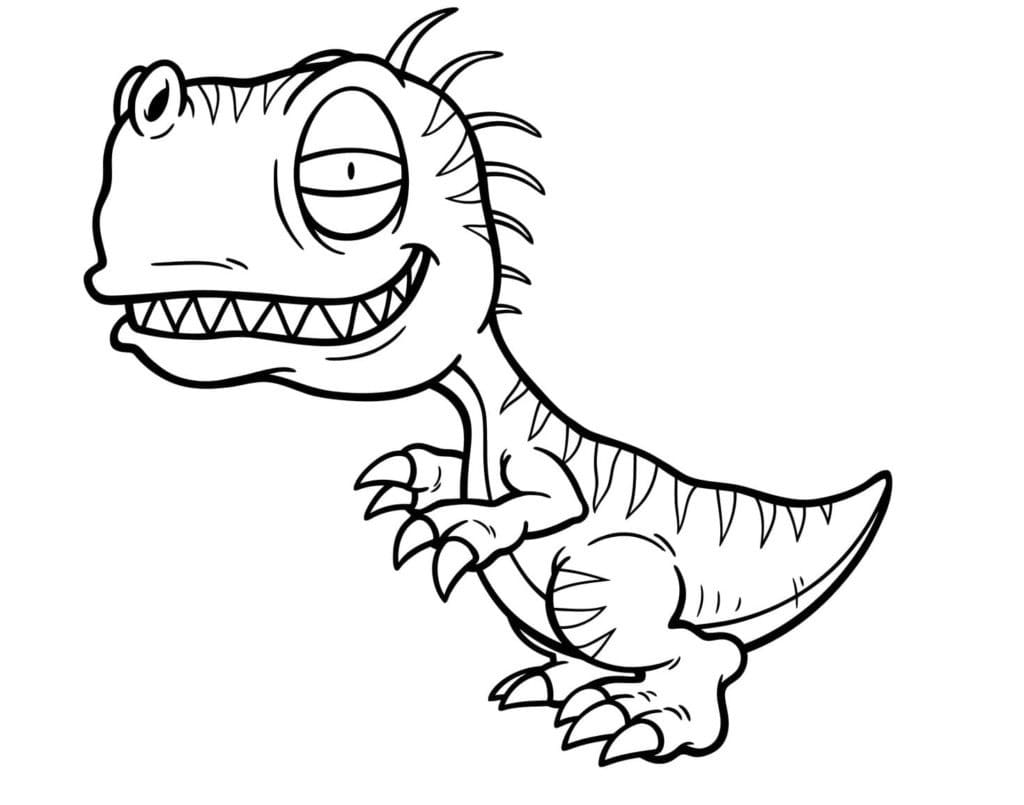Free printable T-Rex coloring page #180058 from Prehistoric Animals collection