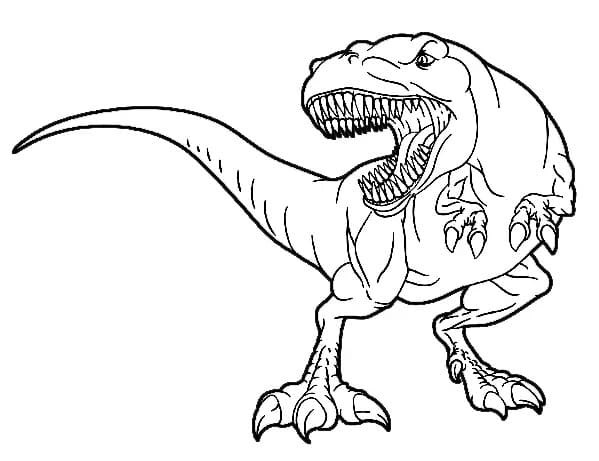 Free printable T-Rex coloring page #180059 from Prehistoric Animals collection