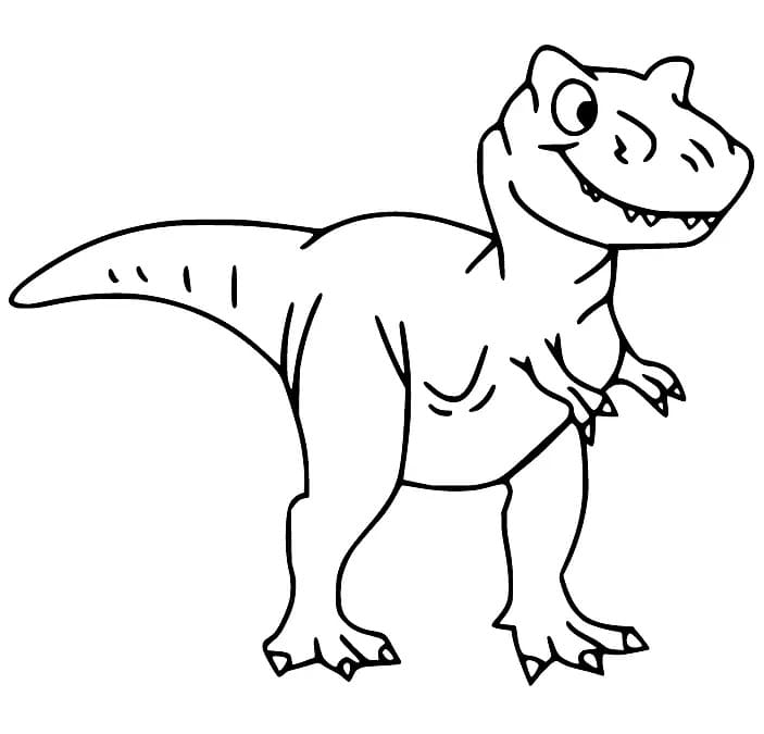 Free printable T-Rex coloring page #180060 from Prehistoric Animals collection