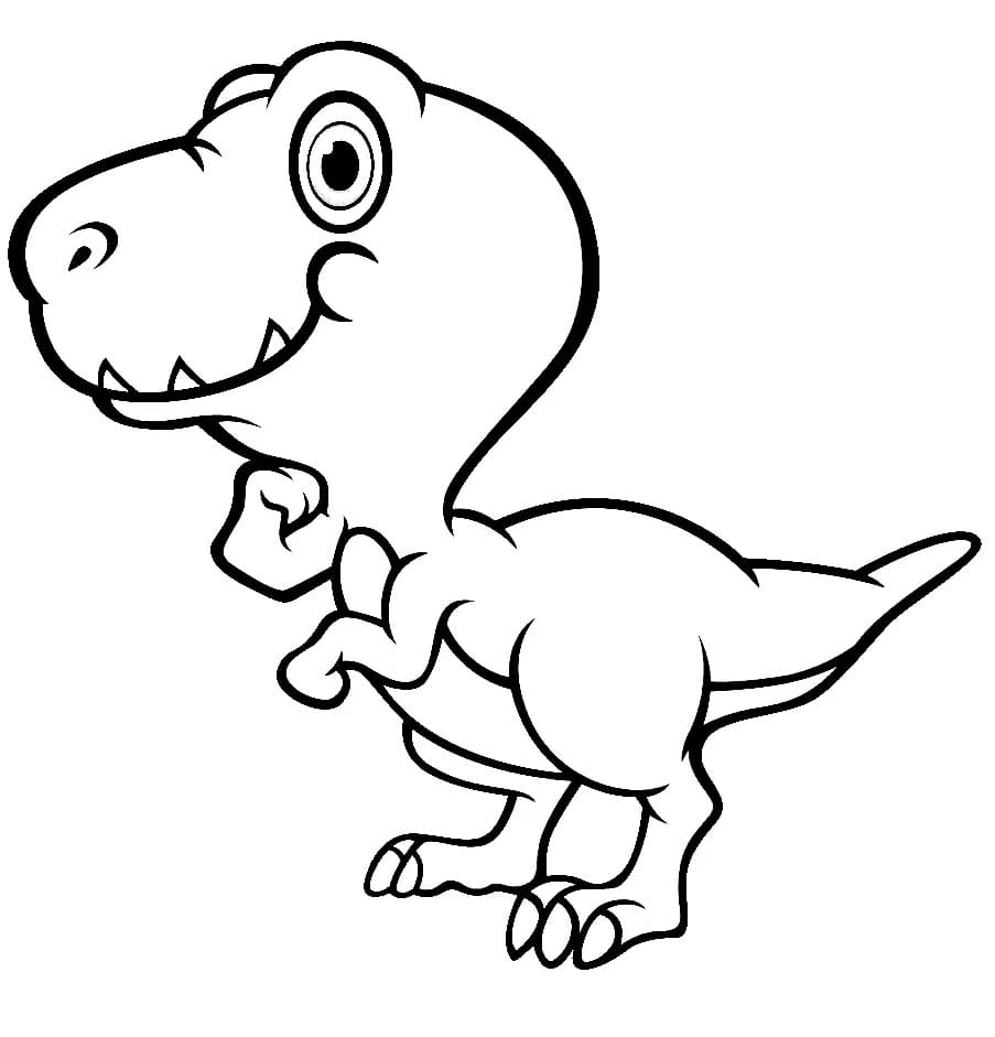 Free printable T-Rex coloring page #180062 from Prehistoric Animals collection